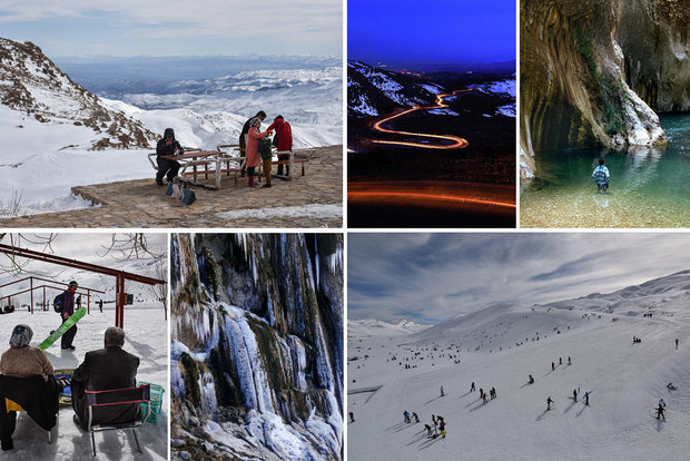 لذت گردشگری در یخ و برف/ به بزرگ‌ترین آبشار چشمه‌ای جهان سفر کنید