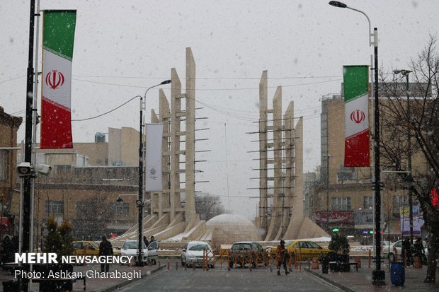 Zanjan under snow 