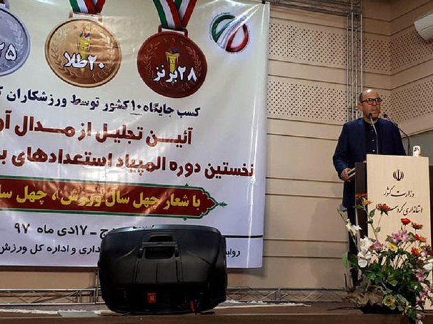 کردستان پتانسیل بالایی برای کسب موفقیت های ورزشی در کشور دارد