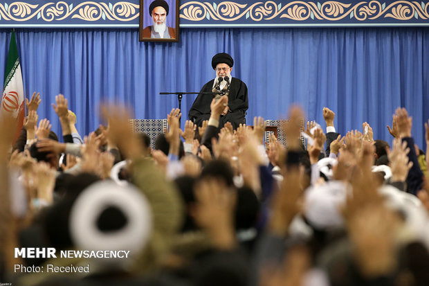 Leader's meeting with Qom people