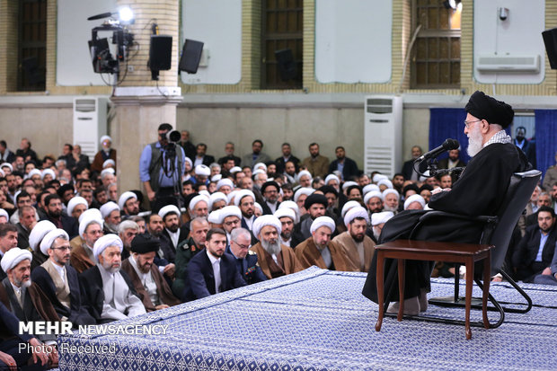 Leader's meeting with Qom people