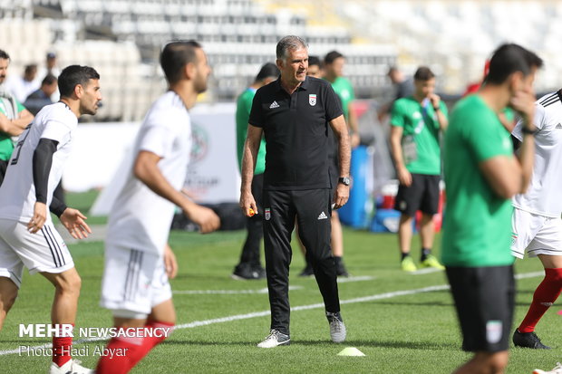 Iran’s last training session before facing Vietnam