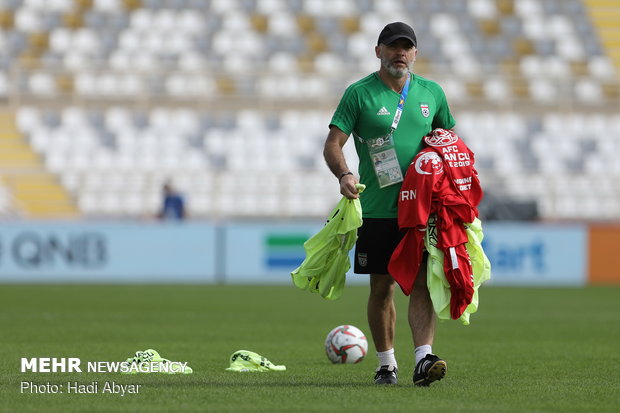 Iran’s last training session before facing Vietnam