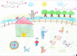 نقاشی های کودکان بیمار در روز پرستار