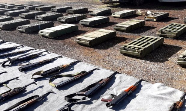 Weapons, ammo left behind by terrorists found in Damascus, Quneitra 