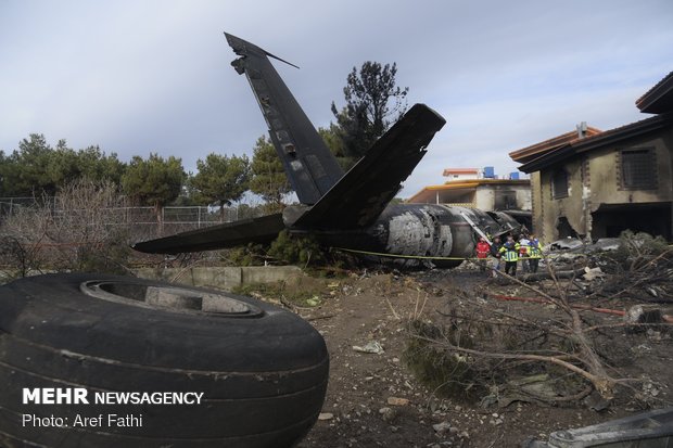 Fatal plane crash at Fath Airport in Karaj