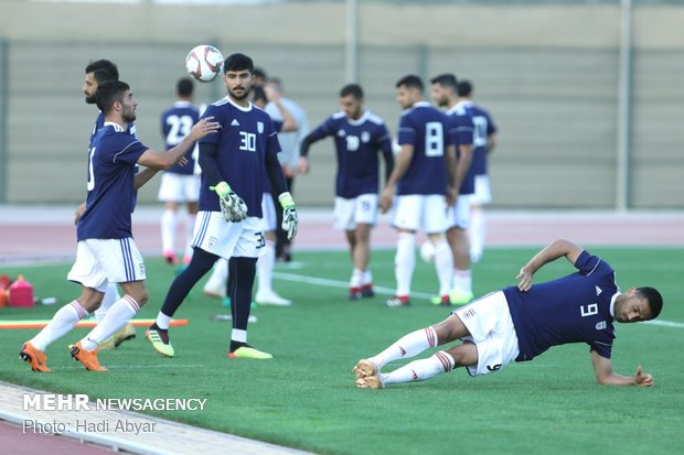 Team Melli’s last training session before taking on Iraq