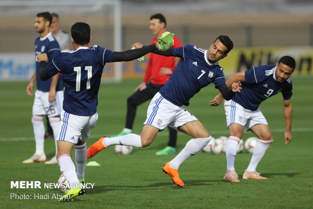 Team Melli’s last training session before taking on Iraq