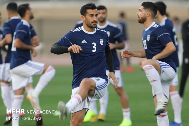 Team Melli’s last training session before taking on Iraq