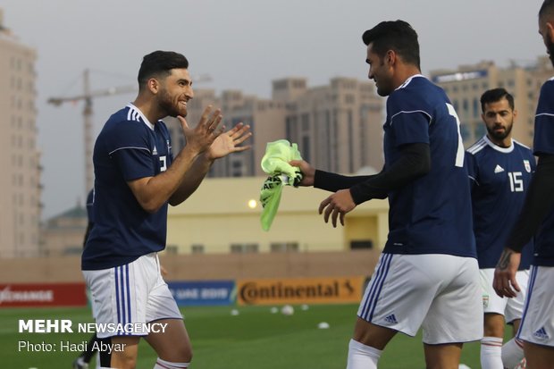 Team Melli’s last training session before taking on Iraq