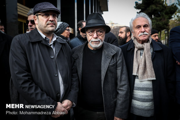 Funeral ceremony of actor Hossein Moheb Ahari