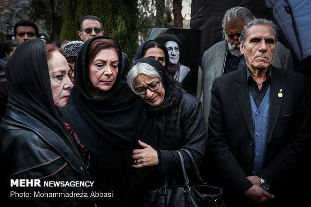 Funeral ceremony of actor Hossein Moheb Ahari