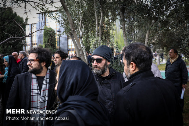 Funeral ceremony of actor Hossein Moheb Ahari