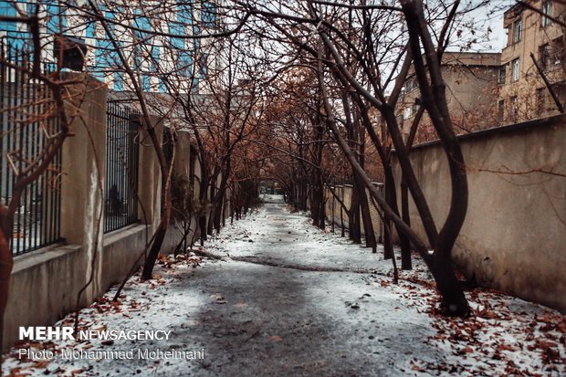 Heavy hail, snow hit Tehran