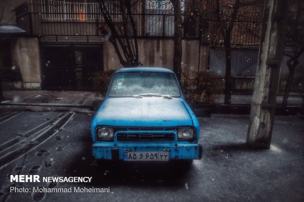 Heavy hail, snow hit Tehran