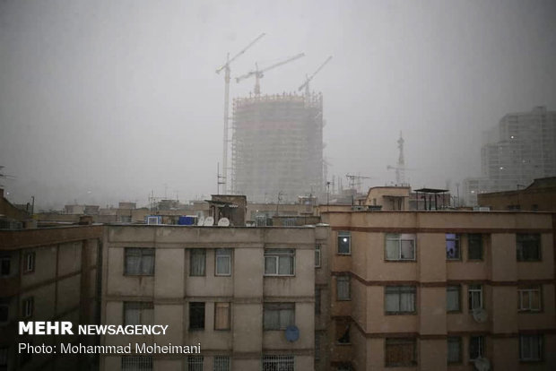 Heavy hail, snow hit Tehran