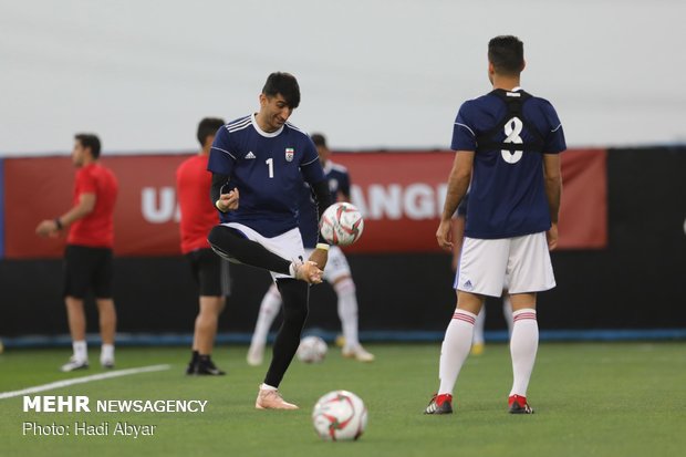 Team Melli training session in Abu Dhabi 