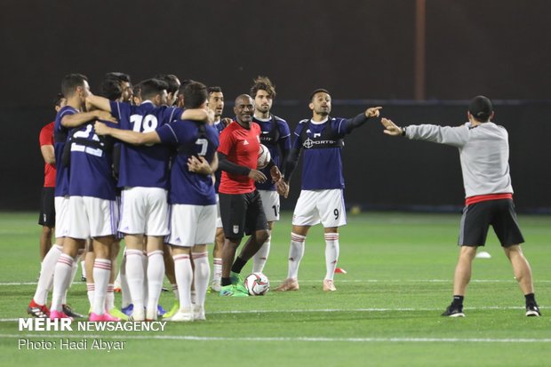 Team Melli training session in Abu Dhabi 