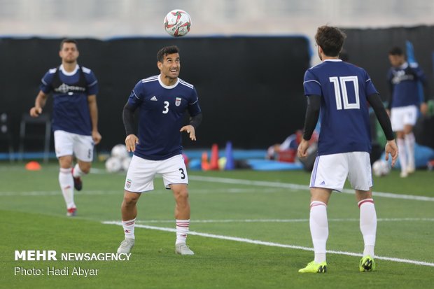 Team Melli training session in Abu Dhabi 