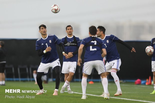 Team Melli training session in Abu Dhabi 