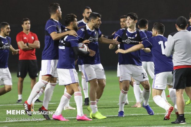 İran Milli Futbol Takımı'nın antrenmanından kareler