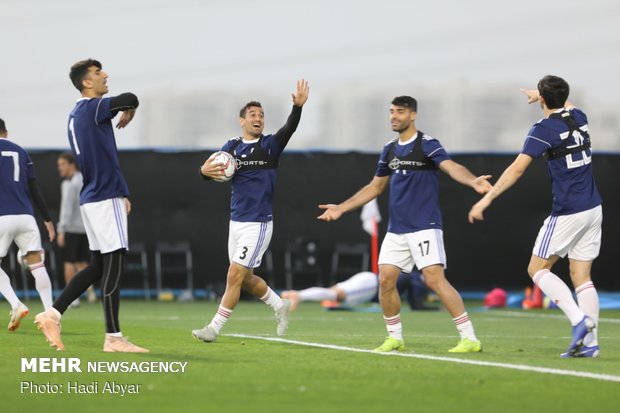 Team Melli training session in Abu Dhabi 