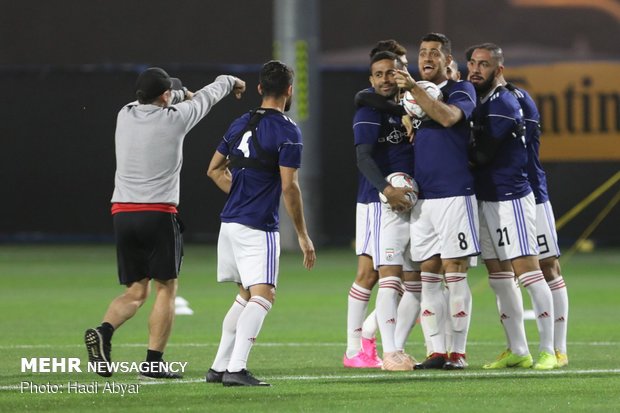 Team Melli training session in Abu Dhabi 