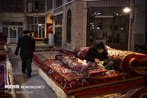 Tabriz carpet bazaar
