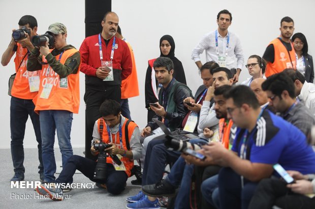 Team Melli's last training session before taking on Oman