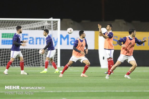 Team Melli's last training session before taking on Oman