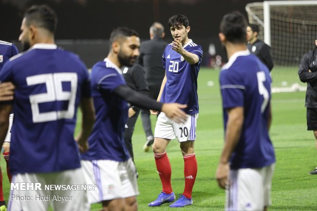 Team Melli's last training session before taking on Oman