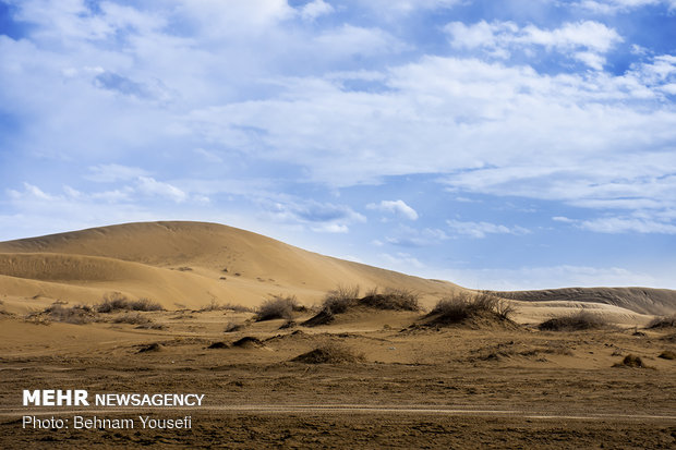 Maranjab Desert in heart of Iran