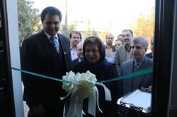 Islamabad’s Ambassador to Tehran Riffat Masood cuts ribbon on a cultural center in Mashhad, northeast Iran.