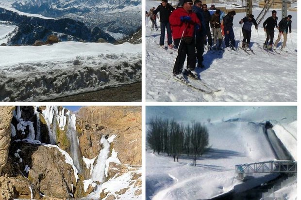 سفر زمستانه به شهر برفی ایران/ اسکی وعبور از میان دیوار برفی۳متری
