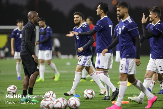 Team Melli’s last training session before taking on China