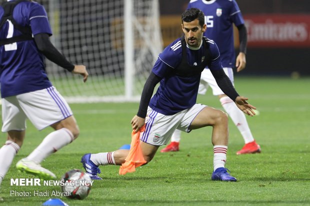 Team Melli’s last training session before taking on China