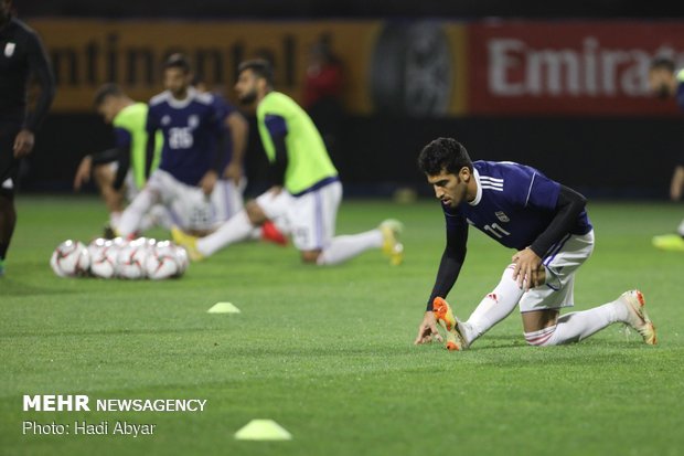 Team Melli’s last training session before taking on China