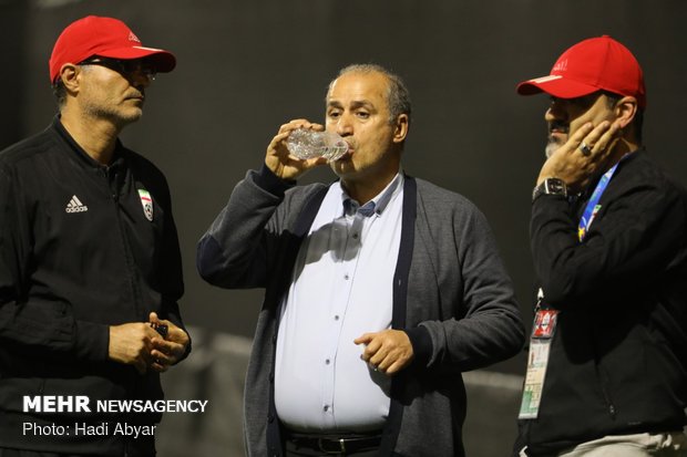 Team Melli’s last training session before taking on China