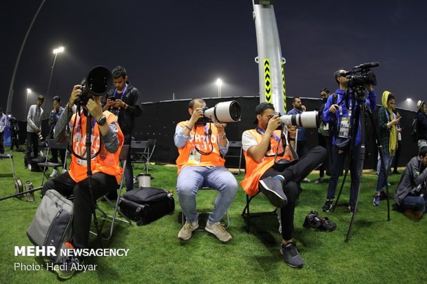 Team Melli’s last training session before taking on China