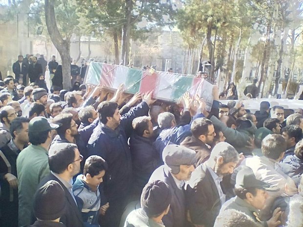 پیکر شهید «علیرضا زیبرم» در جنوب تهران تشییع شد
