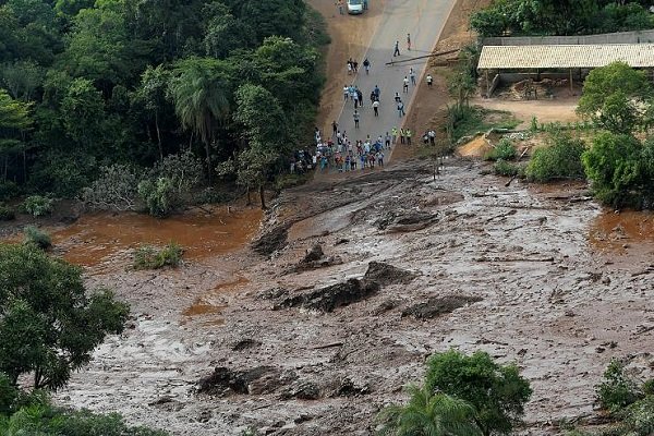 VIDEO: Aerial footage shows aftermath of dam burst in Brazil