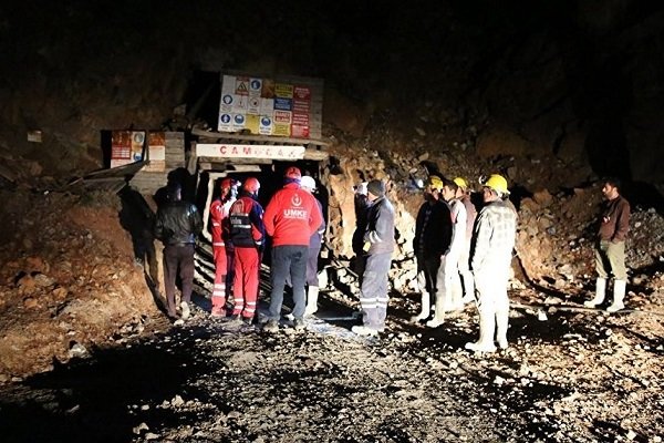 Amasya'da maden ocağında göçük
