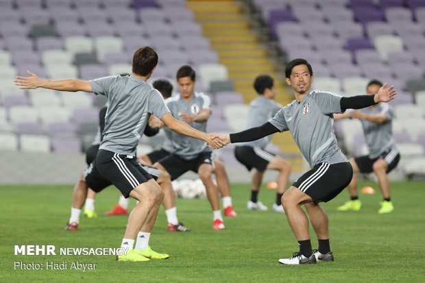 آخرین تمرین تیم ملی ژاپن قبل از دیدار با ایران