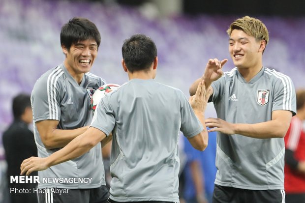آخرین تمرین تیم ملی ژاپن قبل از دیدار با ایران