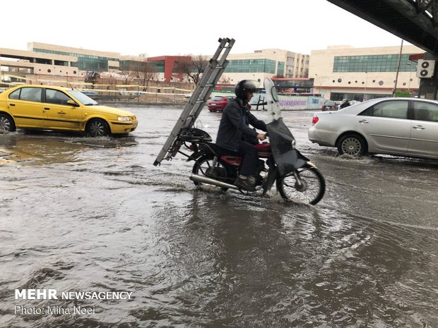 Rainfall in Tabriz