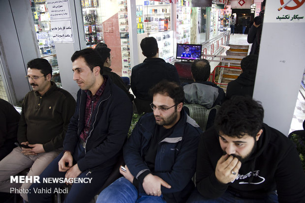 Tabriz citizens watching Iran’s semifinal match vs. Japan 