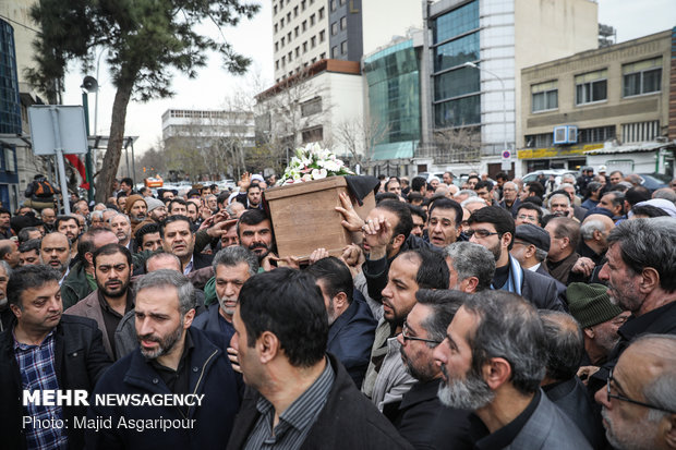 مرلسم تشییع مرحوم محمدنبی حبیبی دبیرکل حزب موتلفه