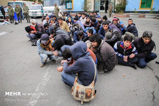 ۴۰ معتاد متجاهر در زنجان جمع آوری شد