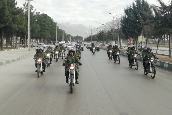 Bikers parade on 40th anniv. of Islamic Revolution