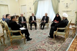 New Iranian ambassadors to 4 countries meet with pres. Rouhani